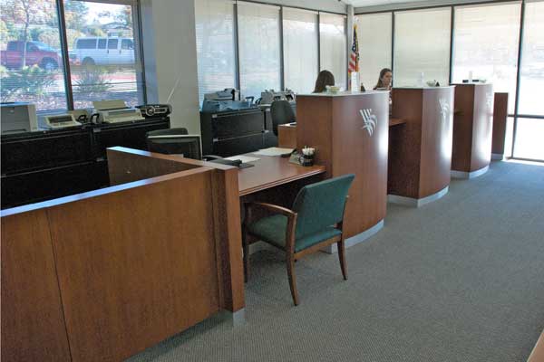 Bay Bank Teller Counter by Miesner Design